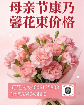 东莞塘厦花店母亲节康乃馨花束
